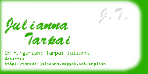 julianna tarpai business card